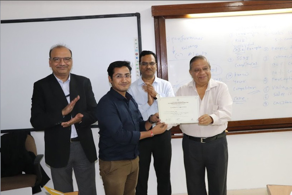 MDP programme conducted for Nidhi Broking Pvt Ltd on Sales Management  on 12th November, 2019