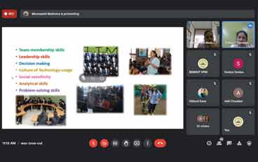 DR V N BRIMS conducted Webinar on How Does the MMS Programme at BRIMS helps to sharpen your domain skills Through Academic Excellence by Dr. Pallavi Chandwaskar