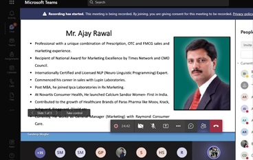 IQAC of DR VN BRIMS organized a webinar on Inner Winner: Are you Valuable by Mr. Ajay Rawal, General Manager (Marketing) - Raymond Consumer Care on 25th March 2021